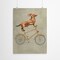Dachshund On Bicycle by Coco De Paris  Poster Art Print - Americanflat